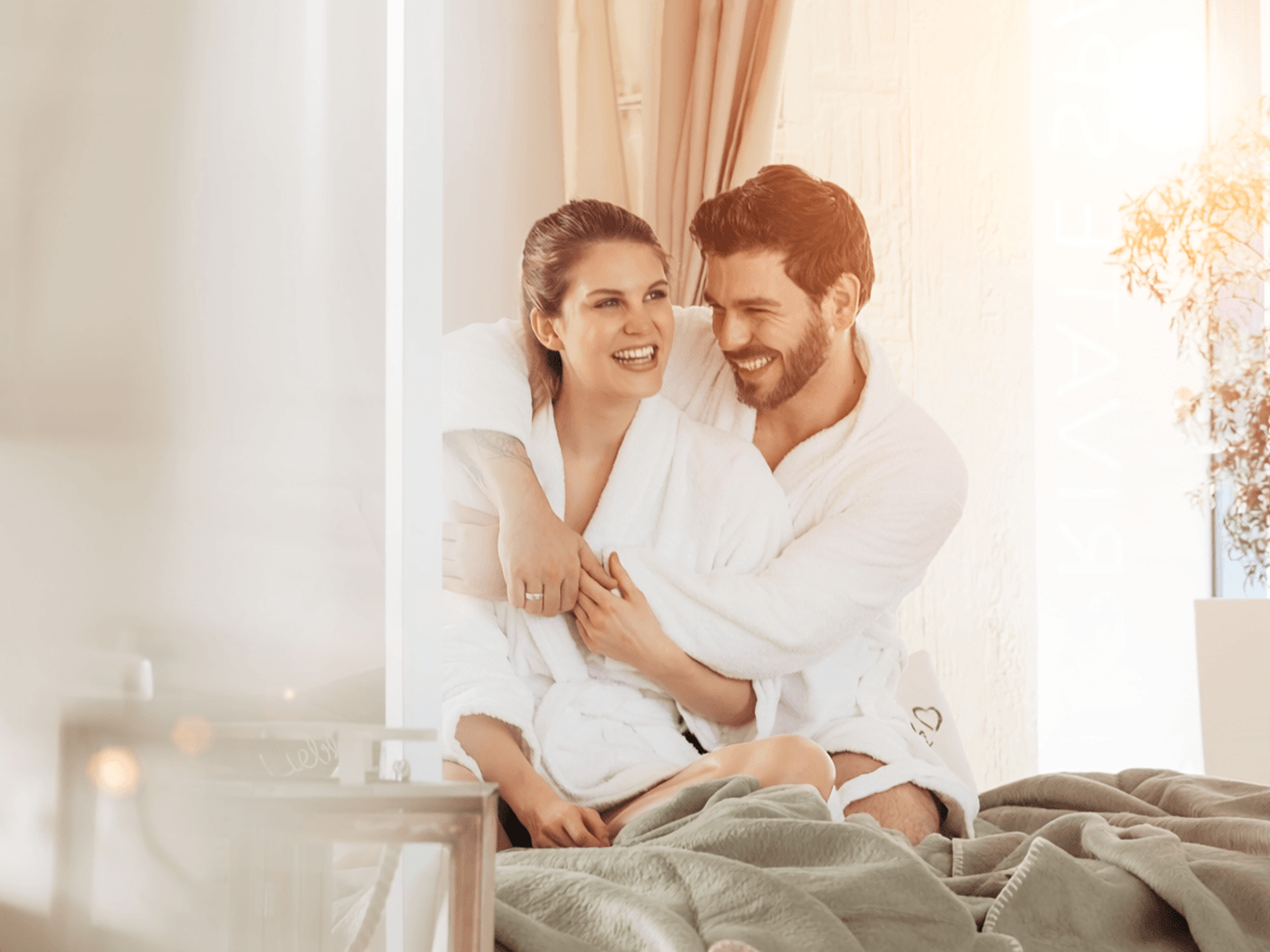 Couple in love enjoying time together