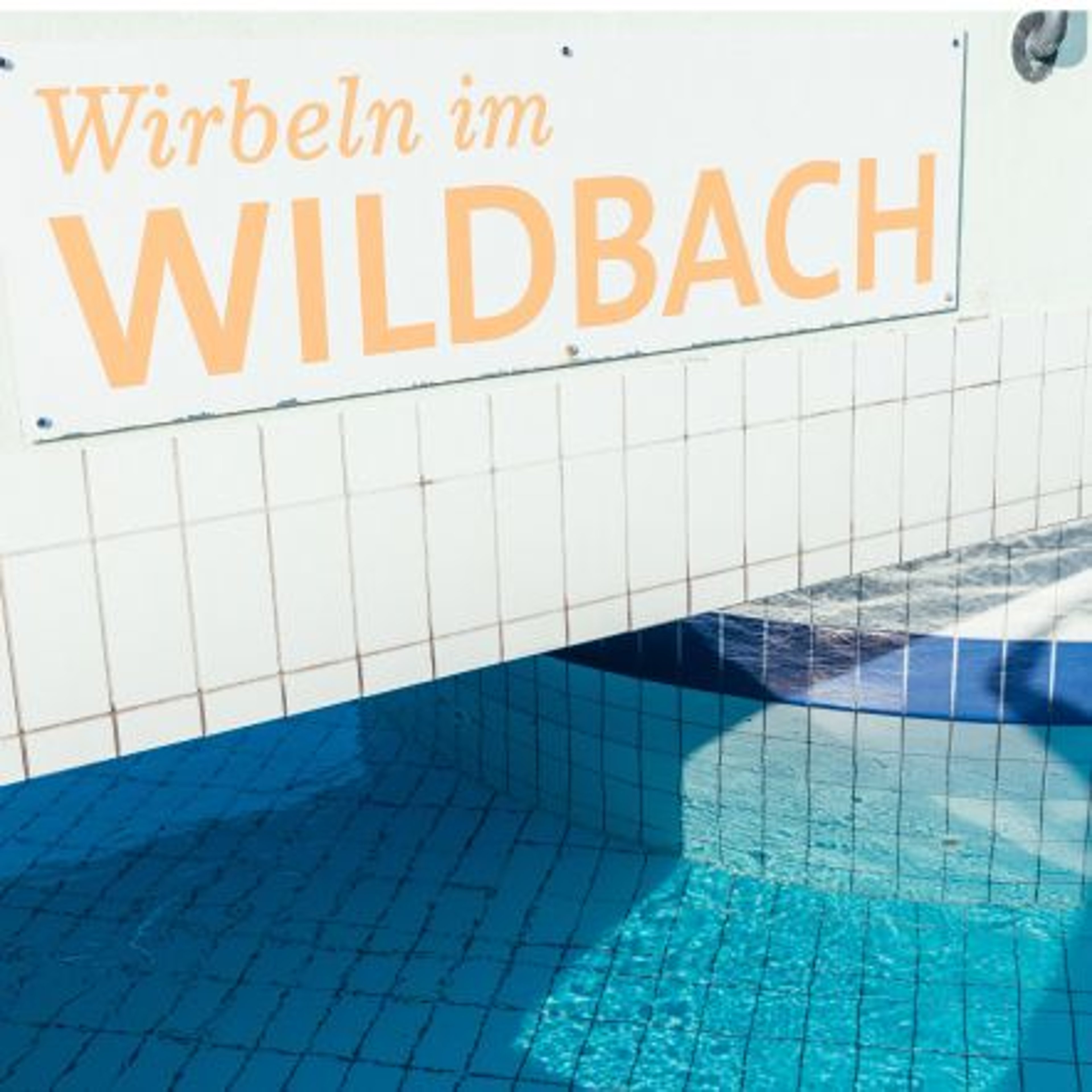 The torrent in the outdoor area of the Loipersdorf thermal spa resort.