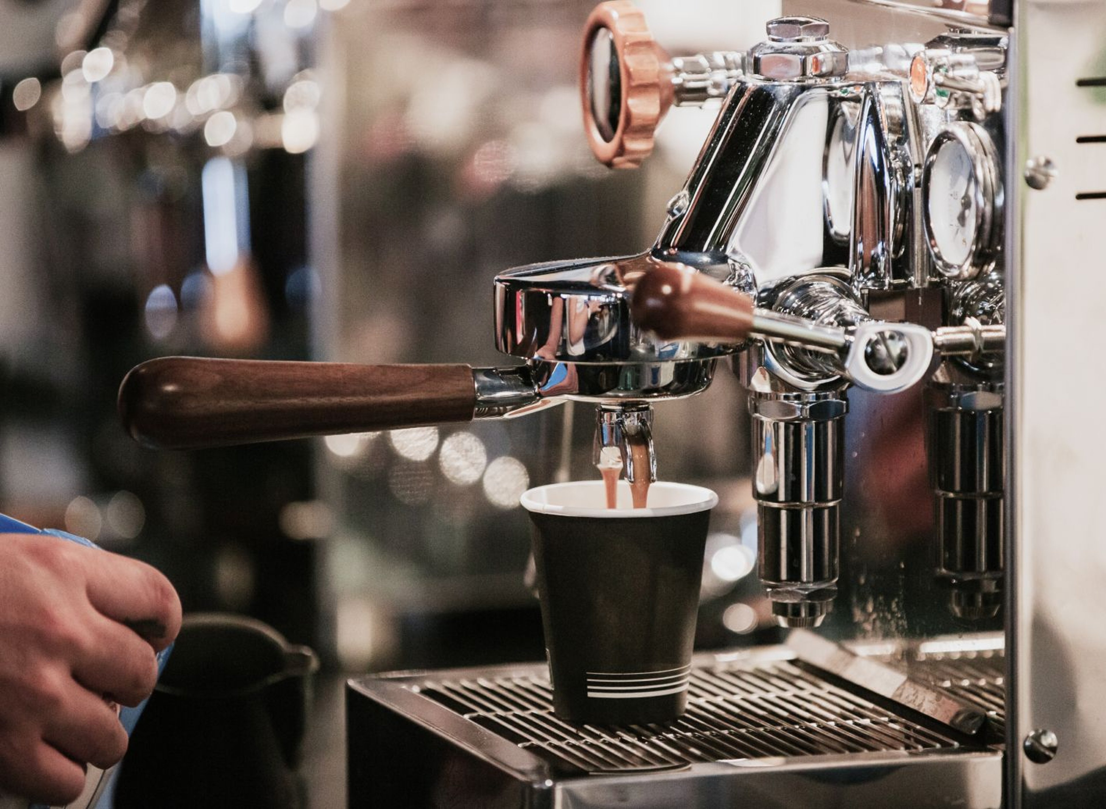 A coffee machine in the Thermencafé at Thermenresort Loipersdorf.
