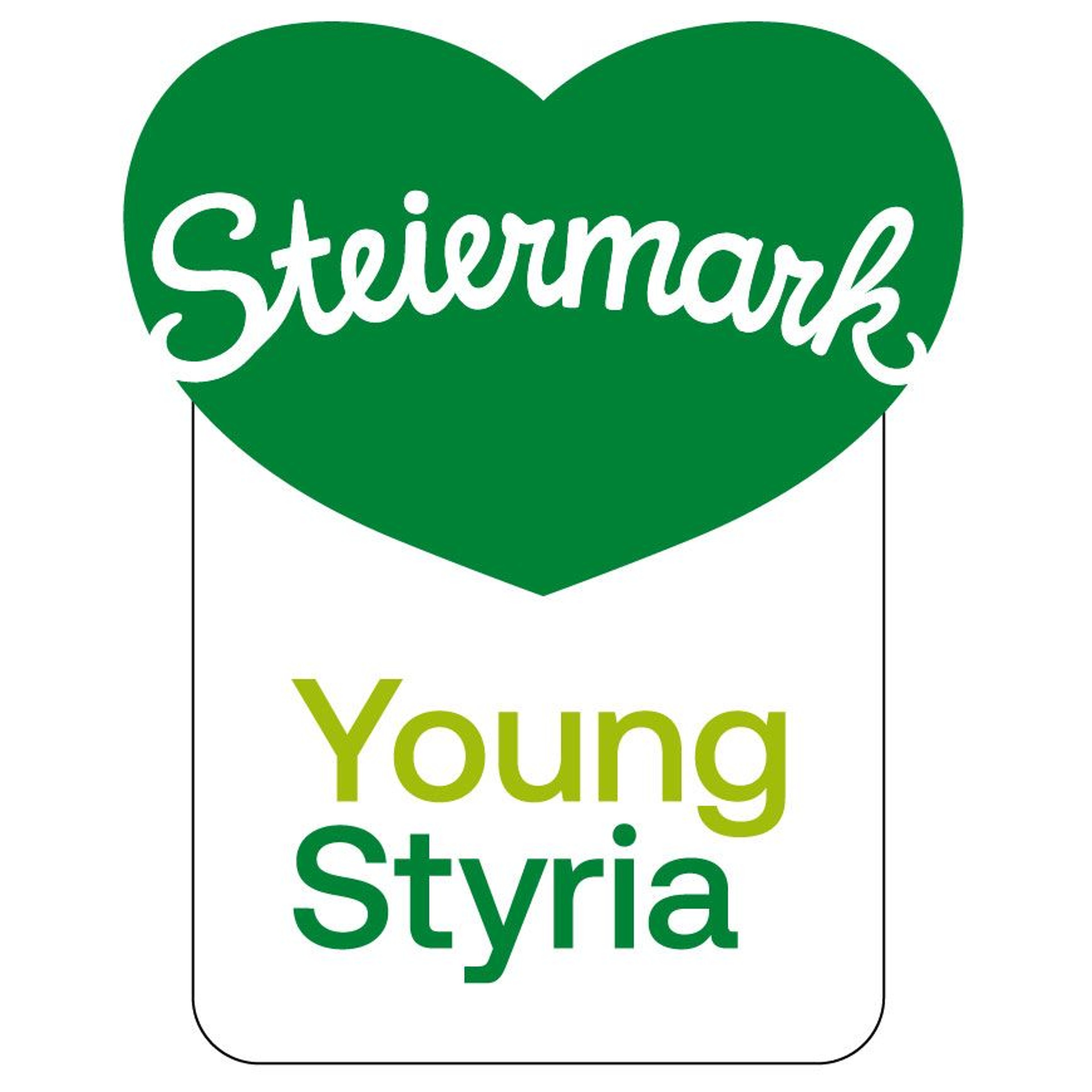 Logo Young Styria mit Herz Hochformat