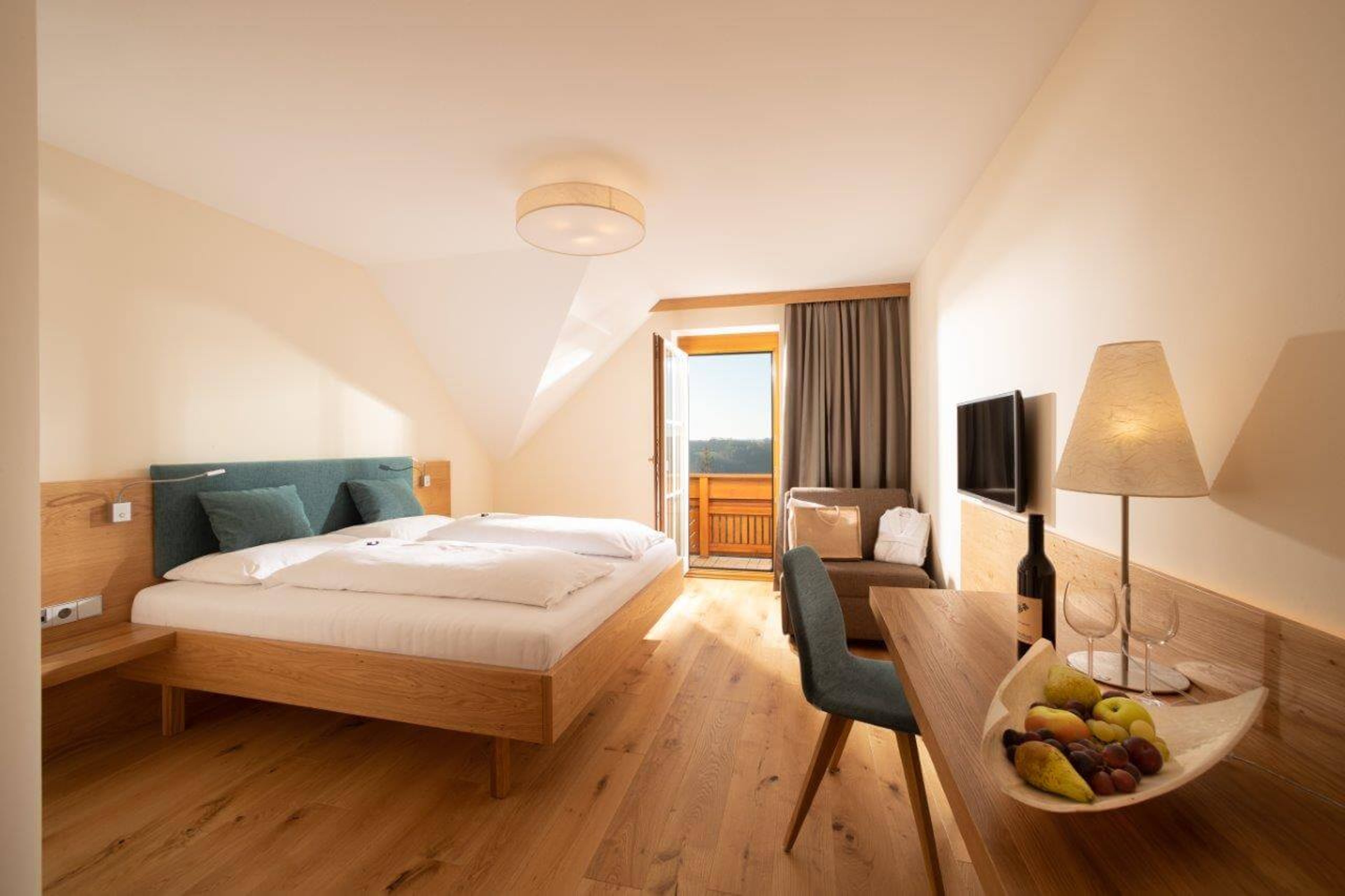 The new rooms at the Hotel-Garni Panoramahof with balconies.