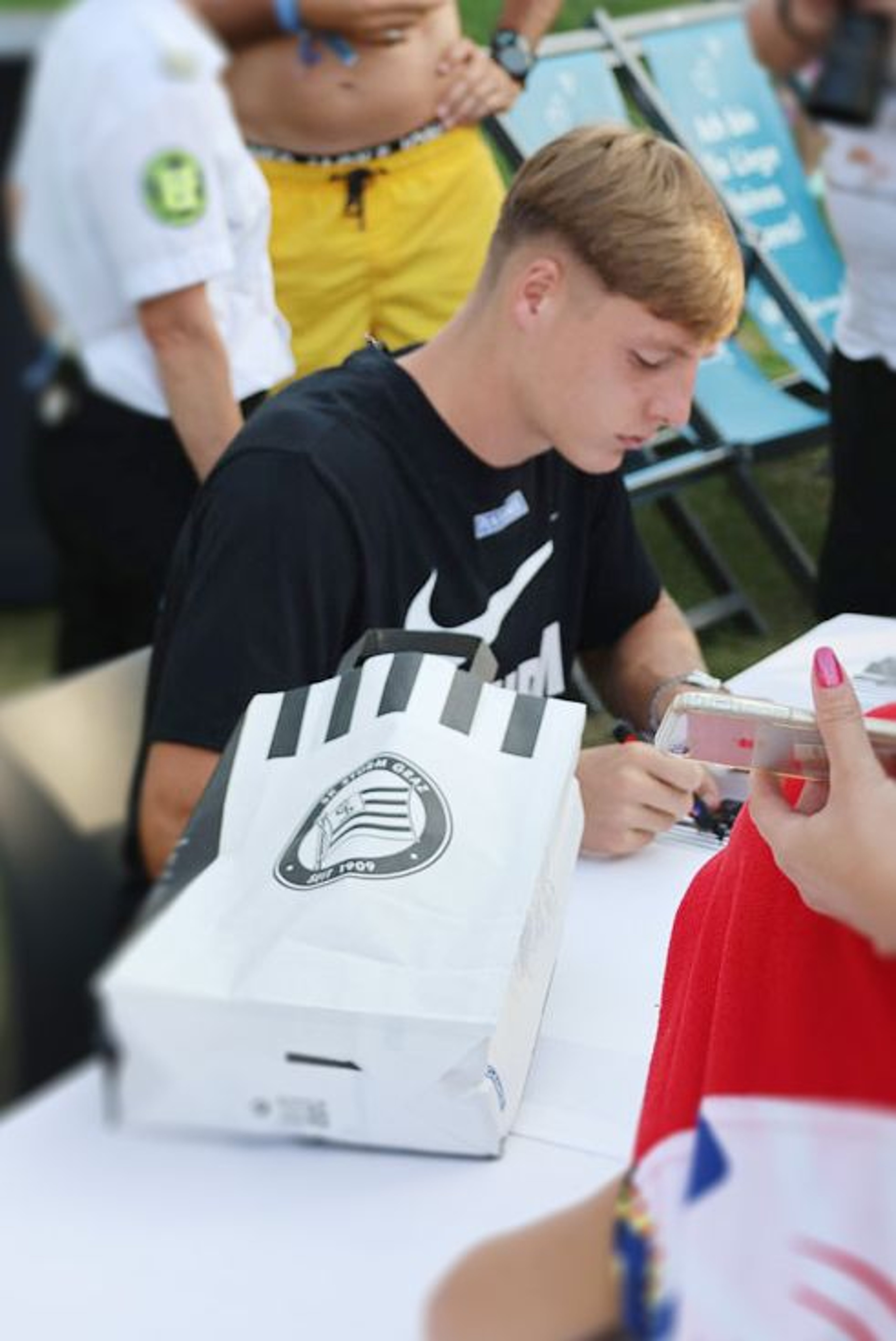 Alexander Prass (Sk Sturm Graz) at the autograph session