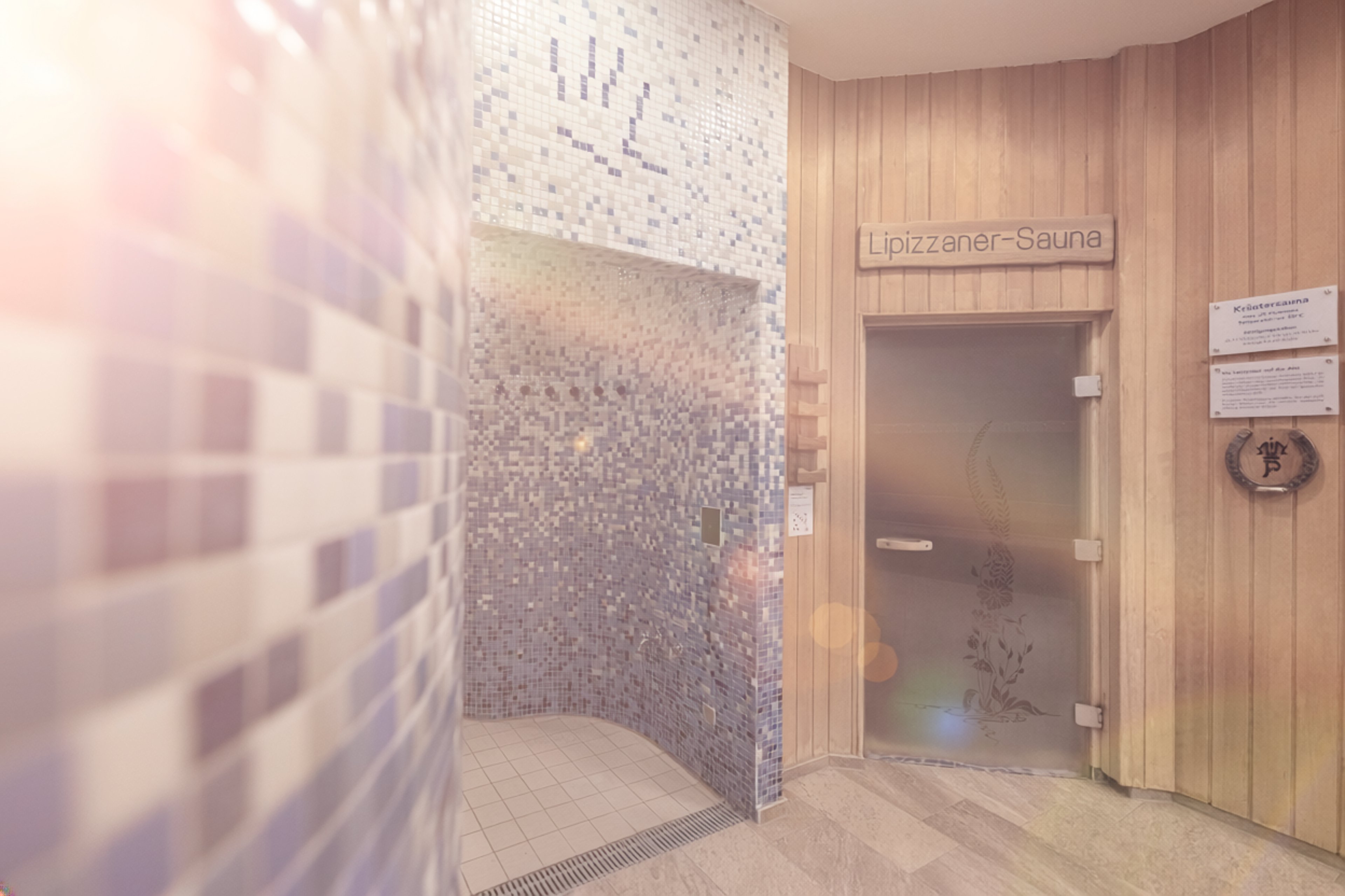 Entrance to the Lipizzaner Sauna