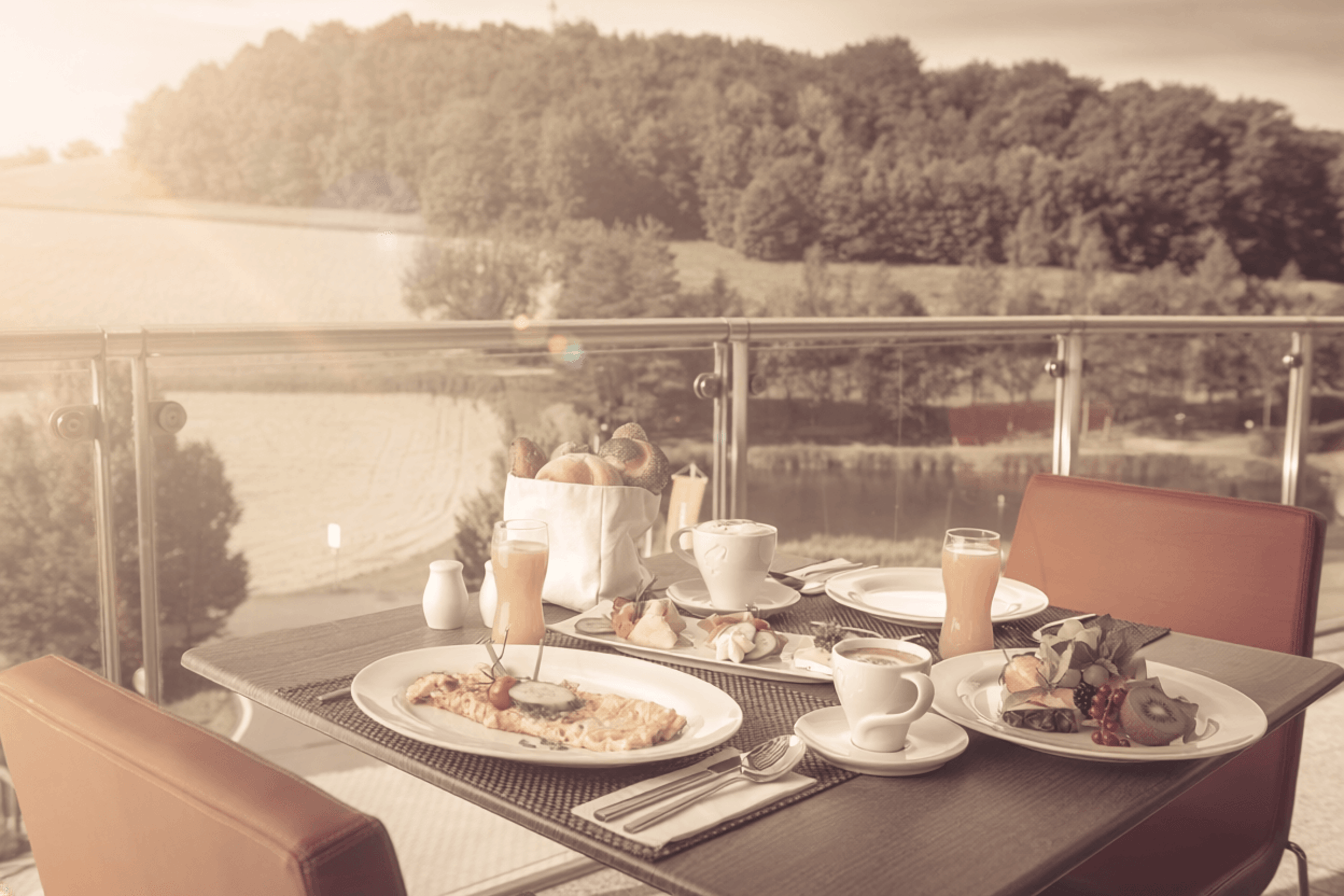 Breakfast with a view