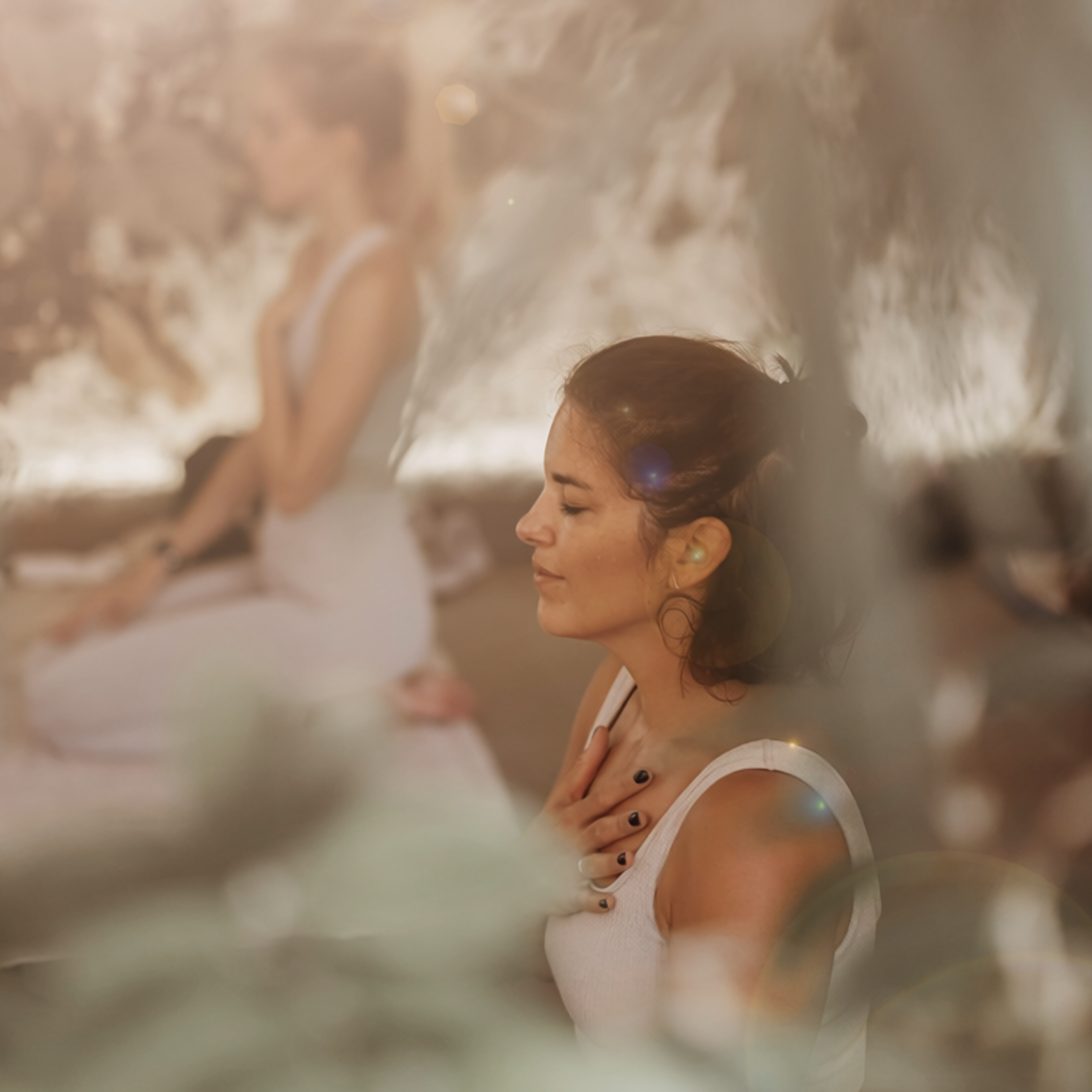 A woman during a Mindful Escape session