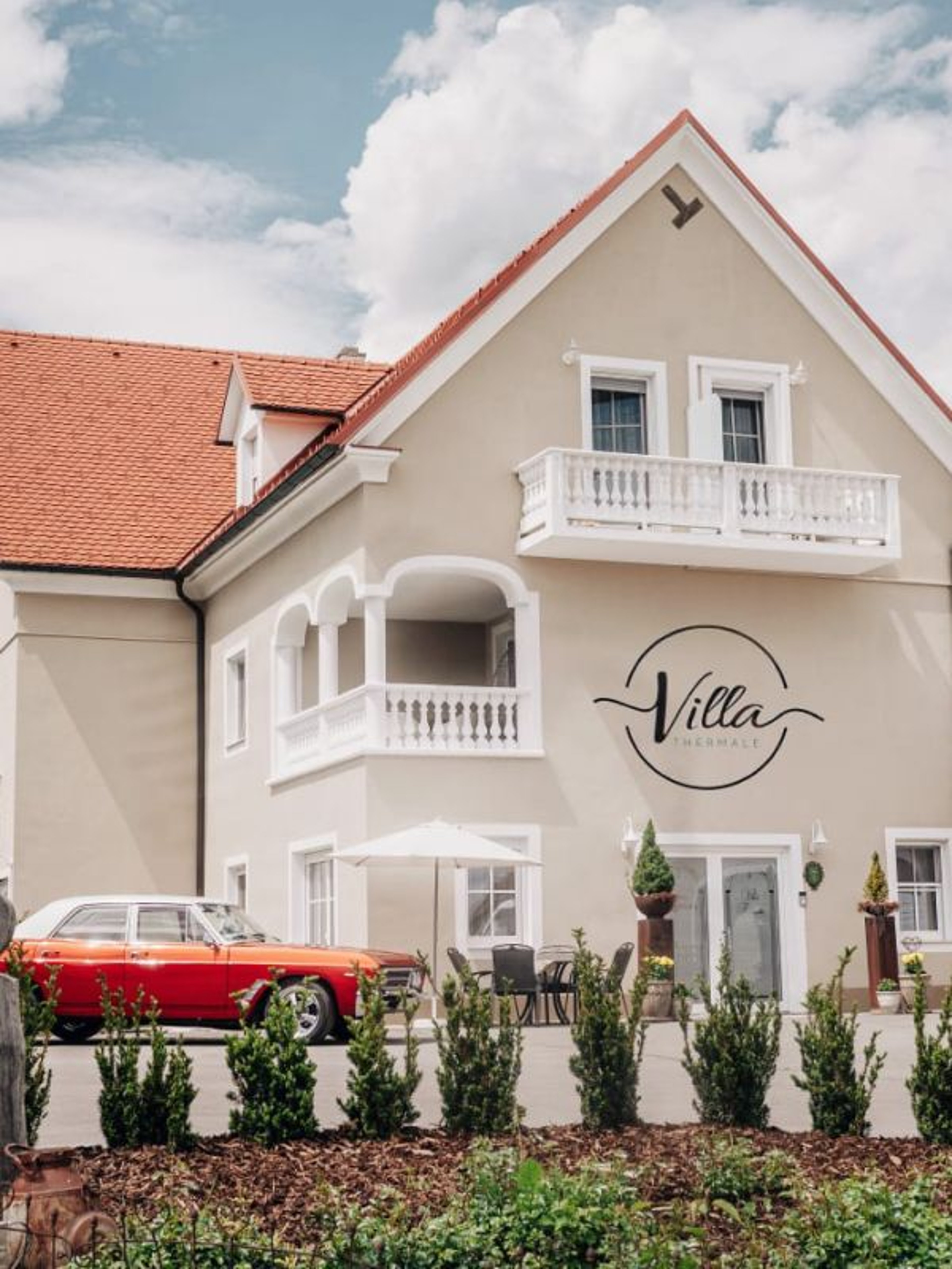 Außenansicht des Hotel-Garni Villa Thermale