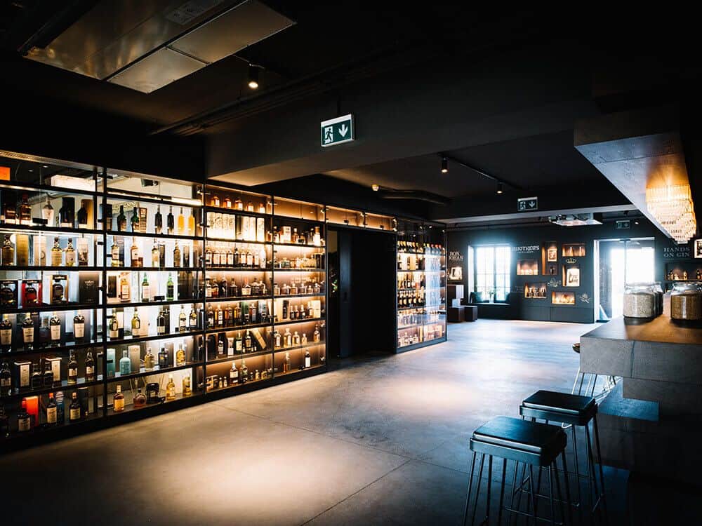 The Ruotker's salesroom is discreetly lit.