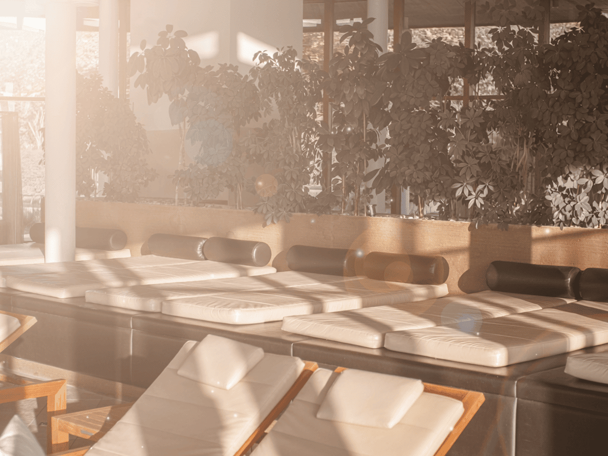 Gelbetten im Schaffelbad.