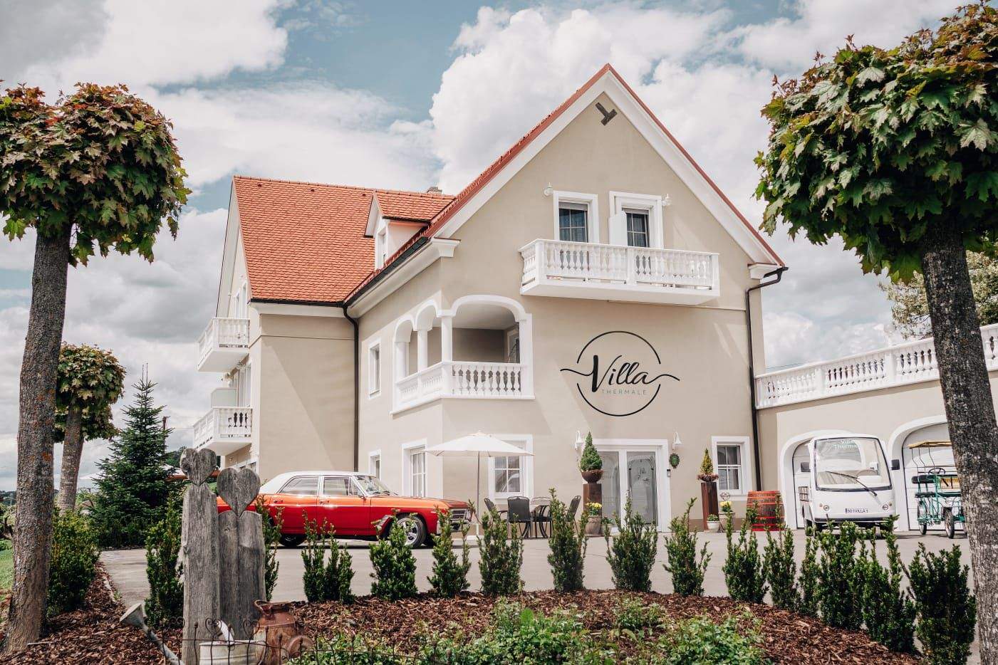 Außenansicht des Hotel-Garni Villa Thermale