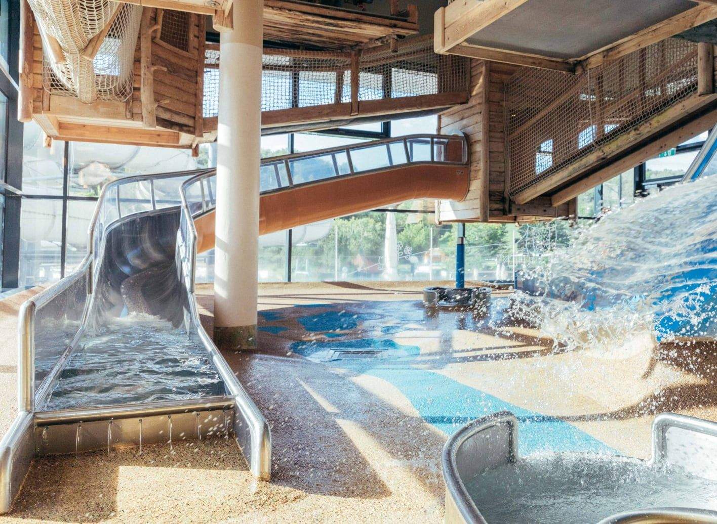 Baby Beach mit Rutsche und Springbrunnen