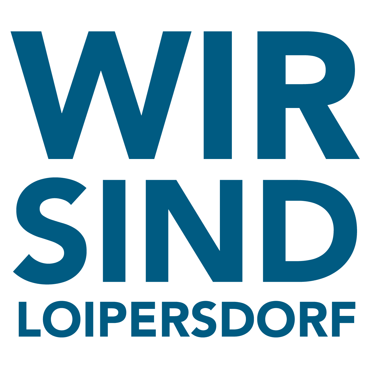 Schriftzug mit "Wir sind Loipersdorf"
