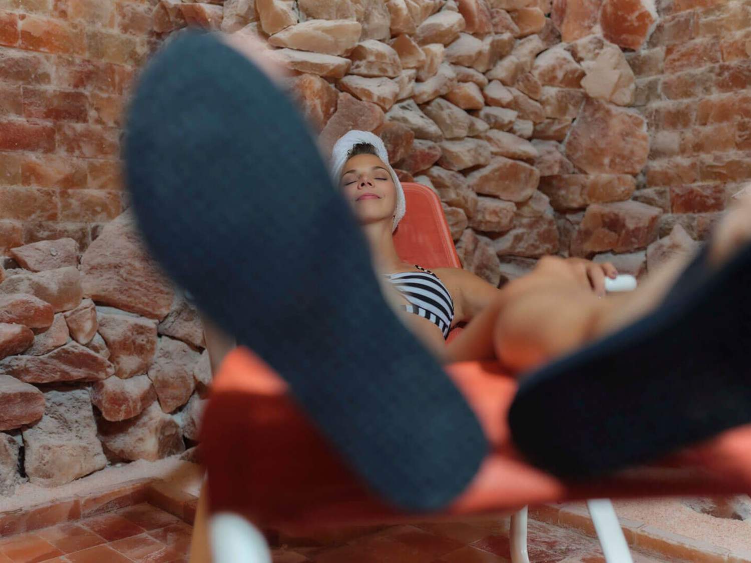 Die Salzgrotte im Thermenbad hat eine einzigartige gesundheitsfördernde Wirkung.