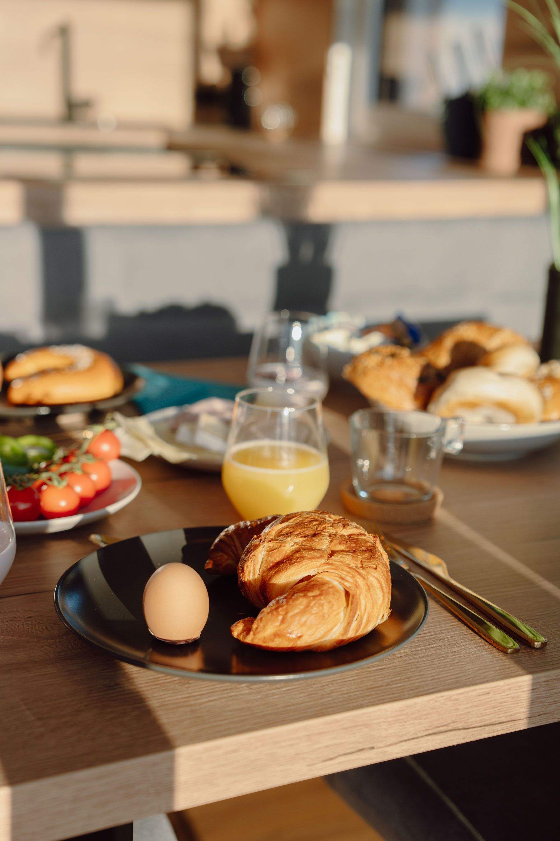Frühstück der Traumzeit-Lodges in Bad Loipersdorf.