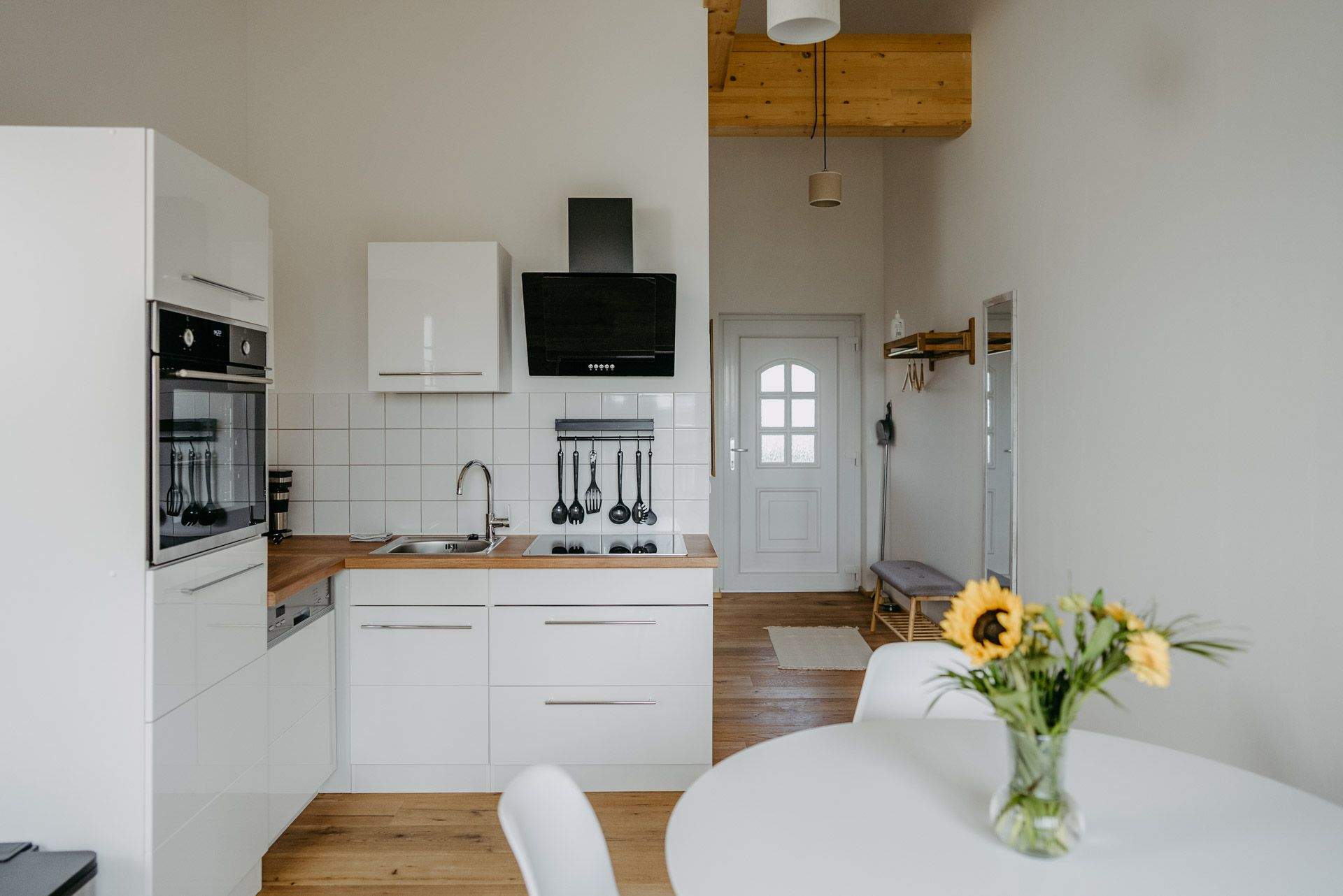 Kitchen in the apartment.