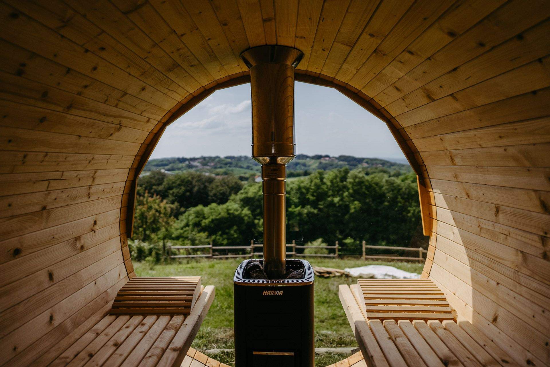 A picture of the Fugger Alm sauna.