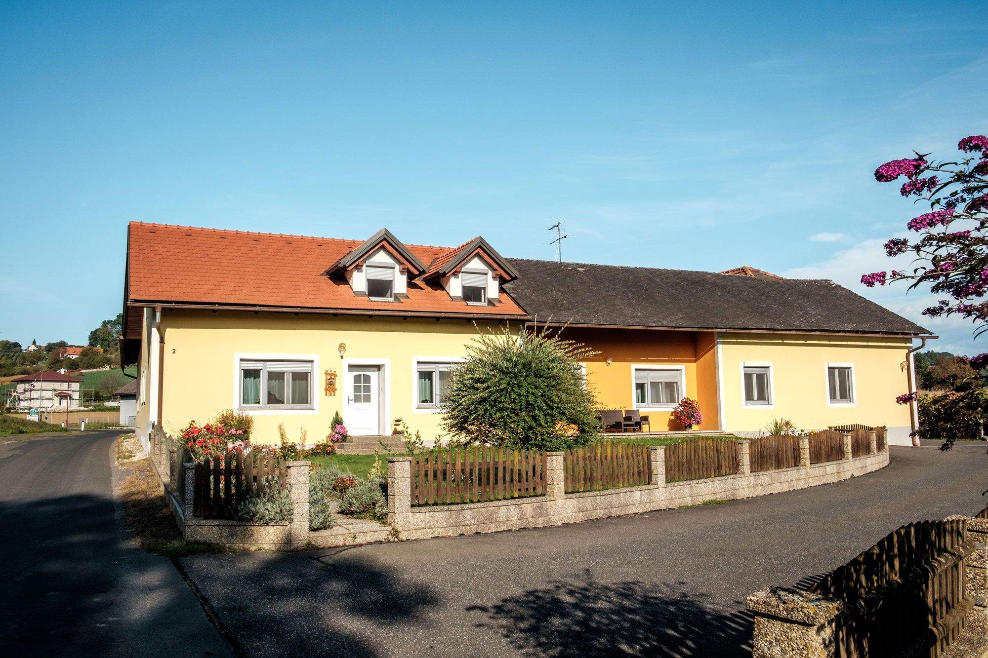 The Ranftl guest house in Unterlamm from the outside.
