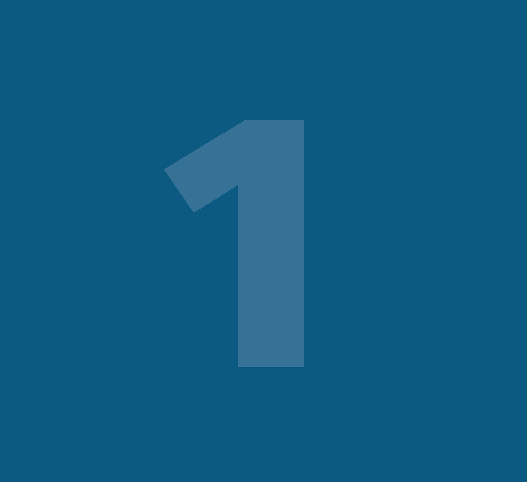 Grafik mit einer großen 1 in der mitte