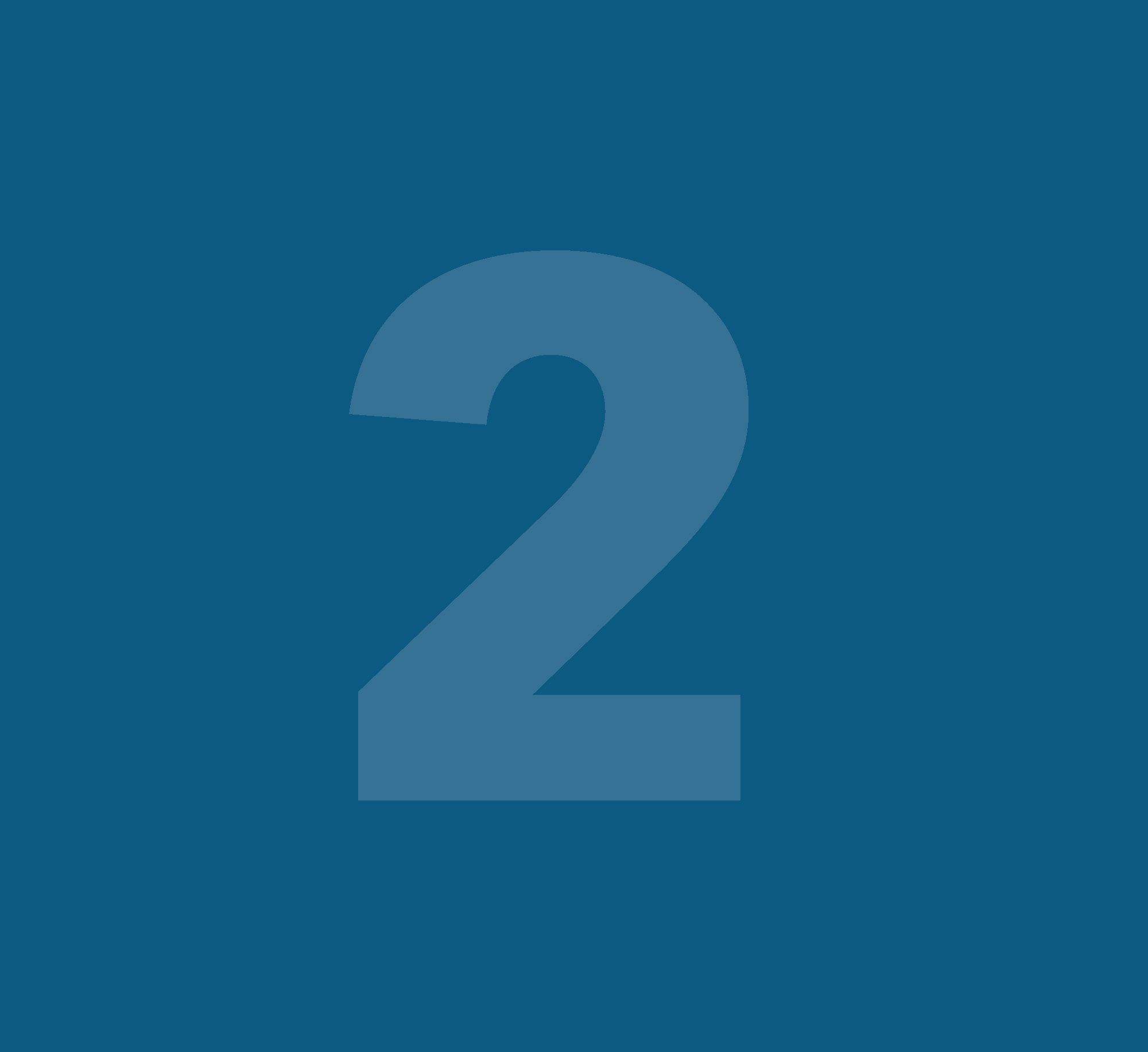 Grafik mit einer großen 2 in der mitte