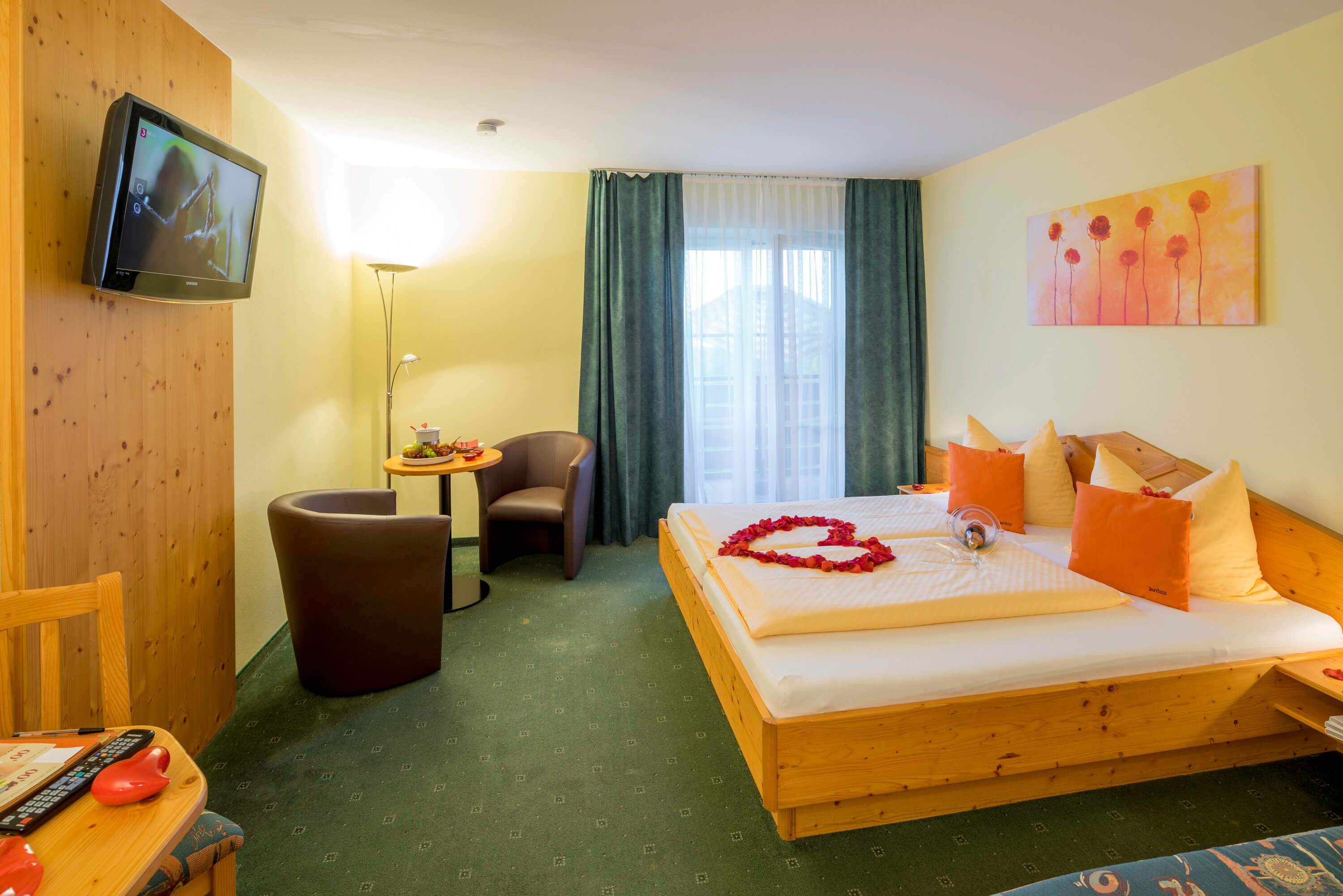 The Deluxe double room in the Hotel-Garni Oasis.
