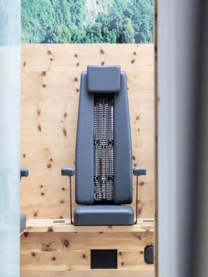 Seat in the infrared cabin