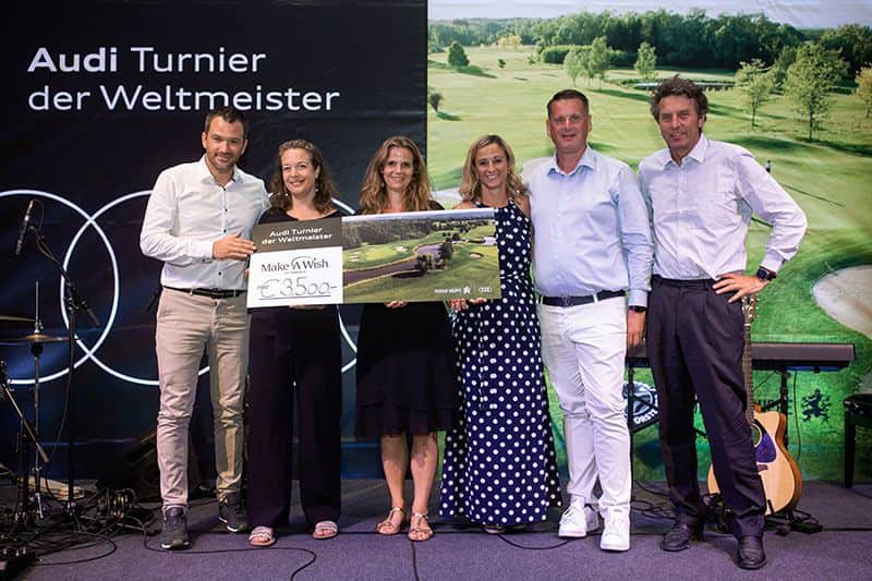 On the initiative of Michaela Kirchgasser, Audi, the Murhof Group and Thermengolfanlage Loipersdorf-Fürstenfeld donated 50 euros to the Make-A-Wish-Foundation for every birdie at the 2021 tournament